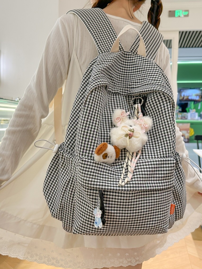 School Bag for Female High School Students, Junior High School Girls, ins Style, Niche, 2025 New Model, Large Capacity, High Aesthetic Value, Backpack, Shoulder Bag