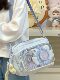 Purple Small Crossbody Bag for Girls, Cute Daily Shoulder Bag for Girls, Stylish Student Bag for Middle School Students