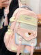 Schoolbags for primary school girls ins niche style high-looking large-capacity backpacks for junior high school students dirty-resistant girls with dark layers
