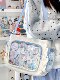 Trendy Crossbody Bag for Women, Large Capacity, Stylish Blue Bag for Daily Use, Student Party, Anime-Style Shoulder Bag, Handbag