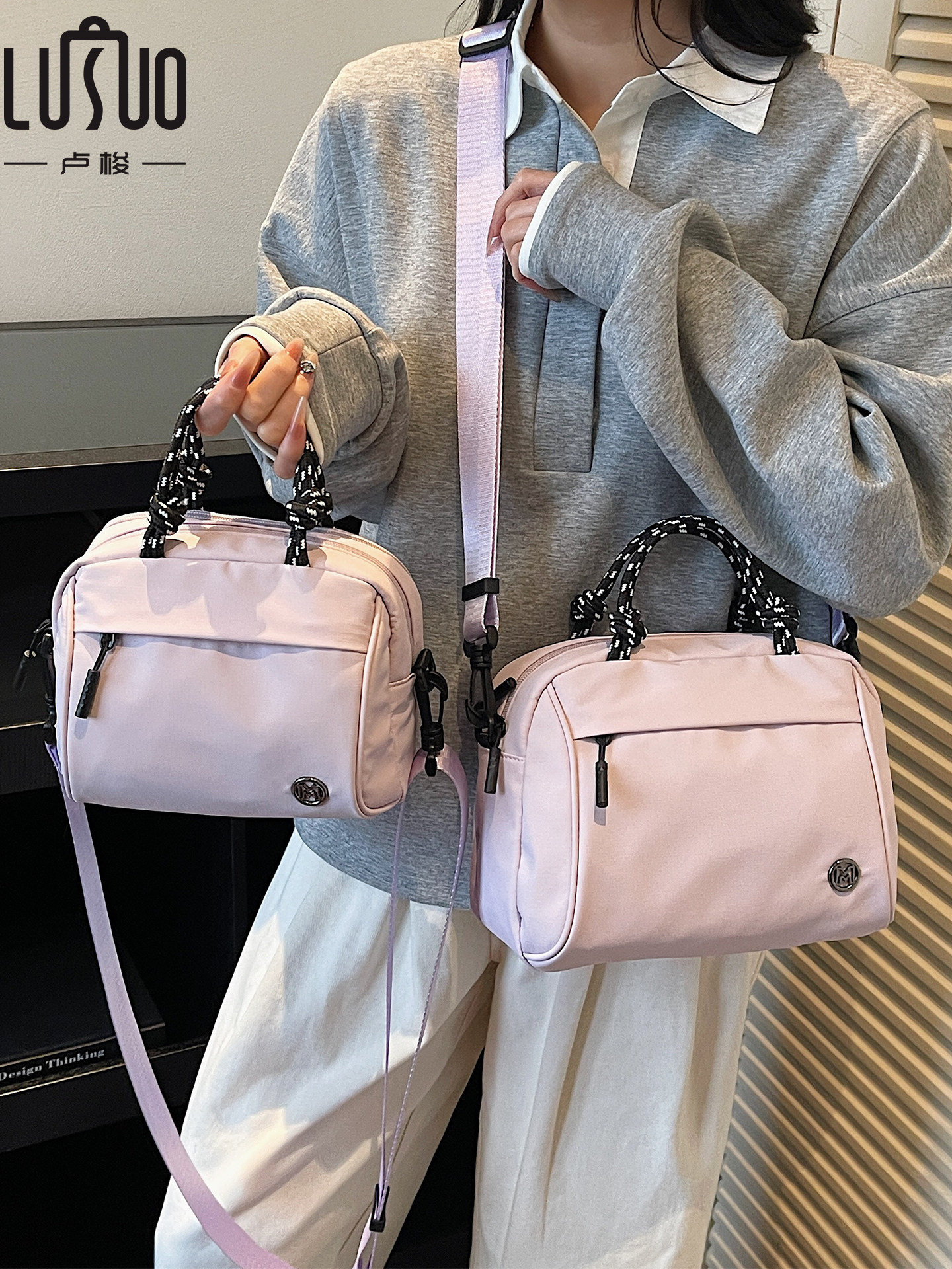 Bag Crossbody Bag for Women 2025 New Versatile Casual Lightweight Small Square Bag Multi-Zipper Outdoor Travel Bag Commuter Bag