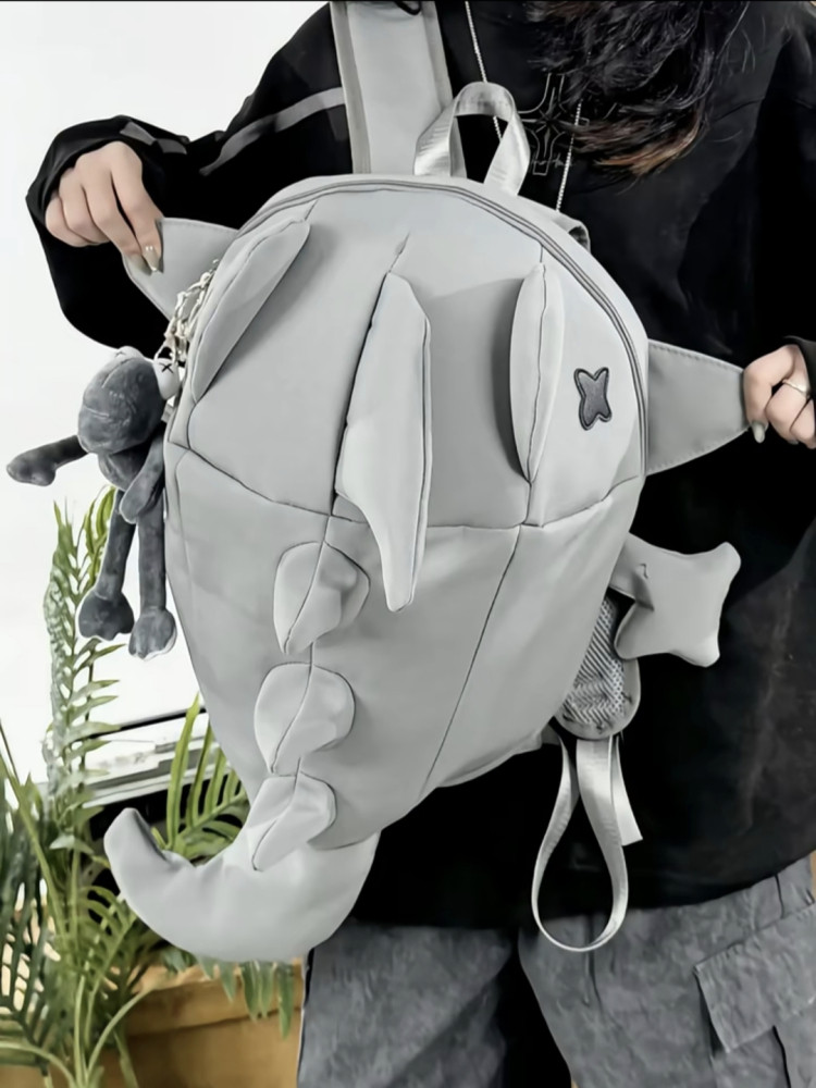 Shark Backpack, Men's American Style Junior High School Student Backpack, Elementary School Student Backpack, Children's Boy's Backpack, Boy's Outdoor Shoulder Bag