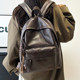 Women's Lightweight Travel Backpack 2026 New Soft Leather Waterproof ins Niche School Bag Commuter Laptop Shoulder Bag Backpack