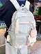 School Bag with a Transparent Layer, Lightweight Backpack for Girls, Junior High School Students, Star-Chasing, Elementary School Students, White, Female