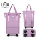 Foldable Luggage Bag with Wheels, Universal Wheels, Shoulder Bag, Backpack, Large Capacity Travel Bag for Women