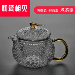 初瓷相见 Стеклянный заварочный чайник, маленький фильтр для домашнего использования, ароматизированный чай, увеличенная толщина