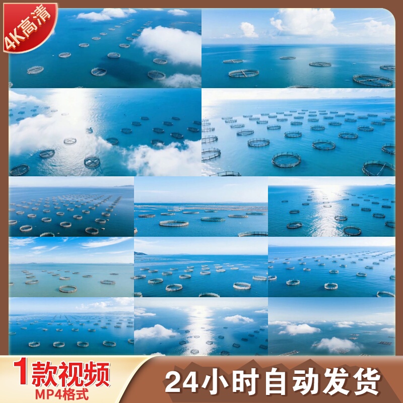 High-Definition Aerial Photography of Sea Farms, Marine Fish Farms, and Ecological Aquaculture Drone Video Footage High-Definition Aerial Photography of Sea Farms, Marine Fish Farms, and Ecological Aquaculture Drone Video Footage