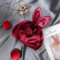 Lazy makeup bag Womens portable large capacity ins wind super fire counter gifts Big name storage bag Travel wash bag