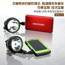 Wanghai night fishing light headlight fishing box accessories fishing chair LED super bright USB charging treasure DC universal blue light fishing lamp head