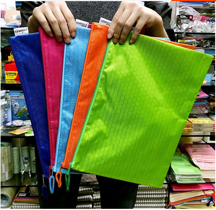 A4 File Bag Jersey Bracelet Bag waterproof paper bag Canvas Office Kit archive bag File bag stationery bag