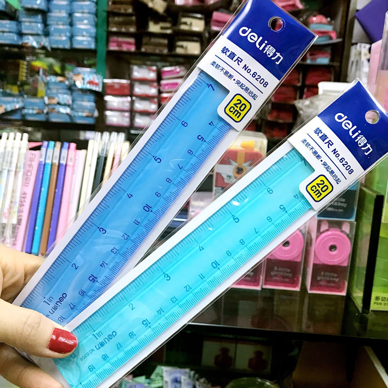 Versatile ruler stationery multifunction ruler with folding soft ruler creative plastic long ruler with folding soft ruler