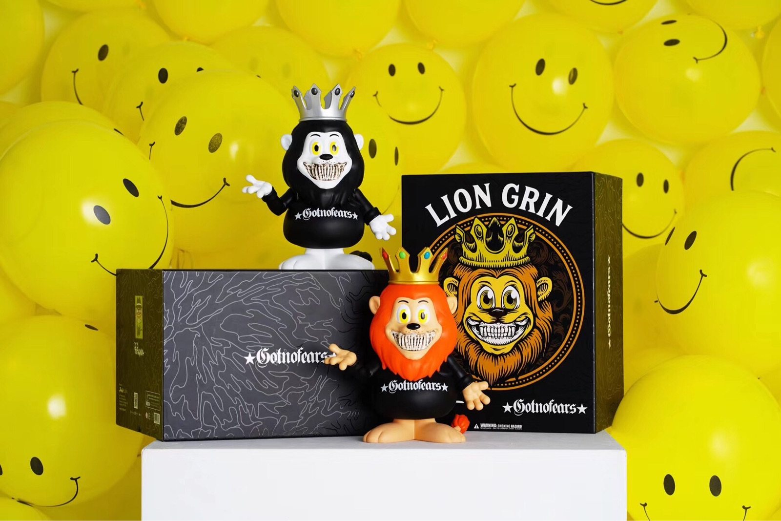 罗志祥GOTNOFEARS GNF X Ron English 正品联名款公仔Figure黑色-淘宝 