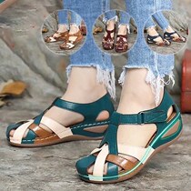 Womens shoes 2022 summer new slope heel sandals