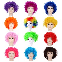 childrens head wig color clown performance headdress explosion head