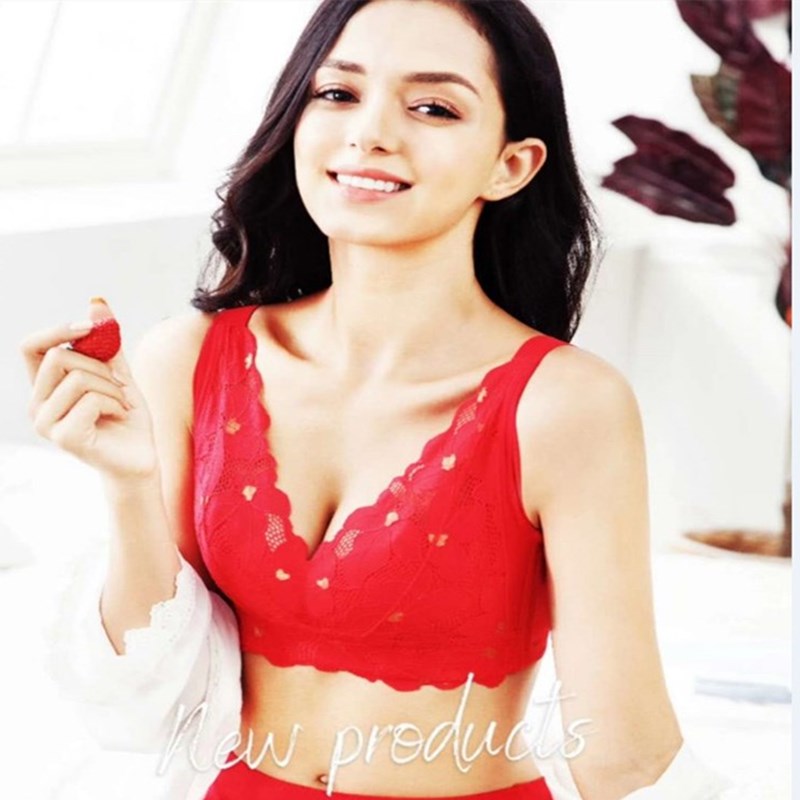 Aoxueqi D1-1114 silver fiber underwear C5-1018 no sponge no steel ring lace gathered bra