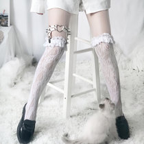 Thin knee socks lace edge sexy dark rivet leg ring Sun Lilita soft girl calf socks leg clip
