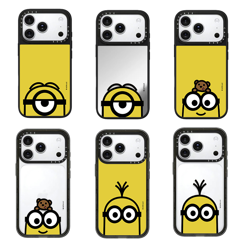 【Cacefiny】Minions and Big Monsters Compatible iPhone Apple 17Promax Phone Case 17Pro/17/16Promax Cartoon 18Pro Japanese and Korean 15Promax Creative Trendy