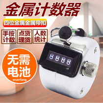  Metal hand-held Buddha counter People flow warehouse counter Industrial-grade counter Manual mechanical counting device