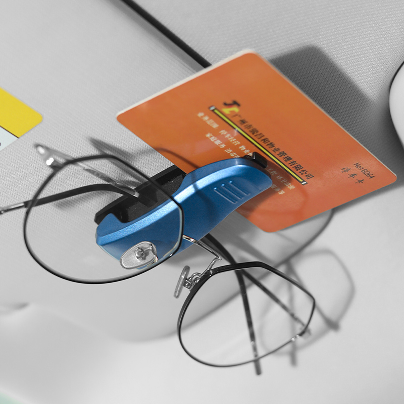 Car Glasses Clips Car With Sun Glasses Bracket Visor Business Card Clips Cards Clips Creative In-car Supplies