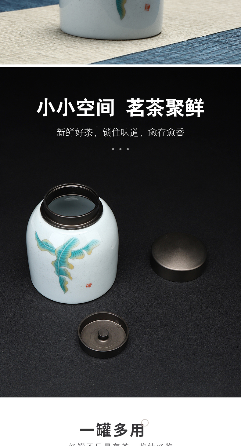 Have the ancient ceramic tea set tea caddy fixings box sealed as cans portable storage POTS household small pot of tea warehouse coarse pottery POTS