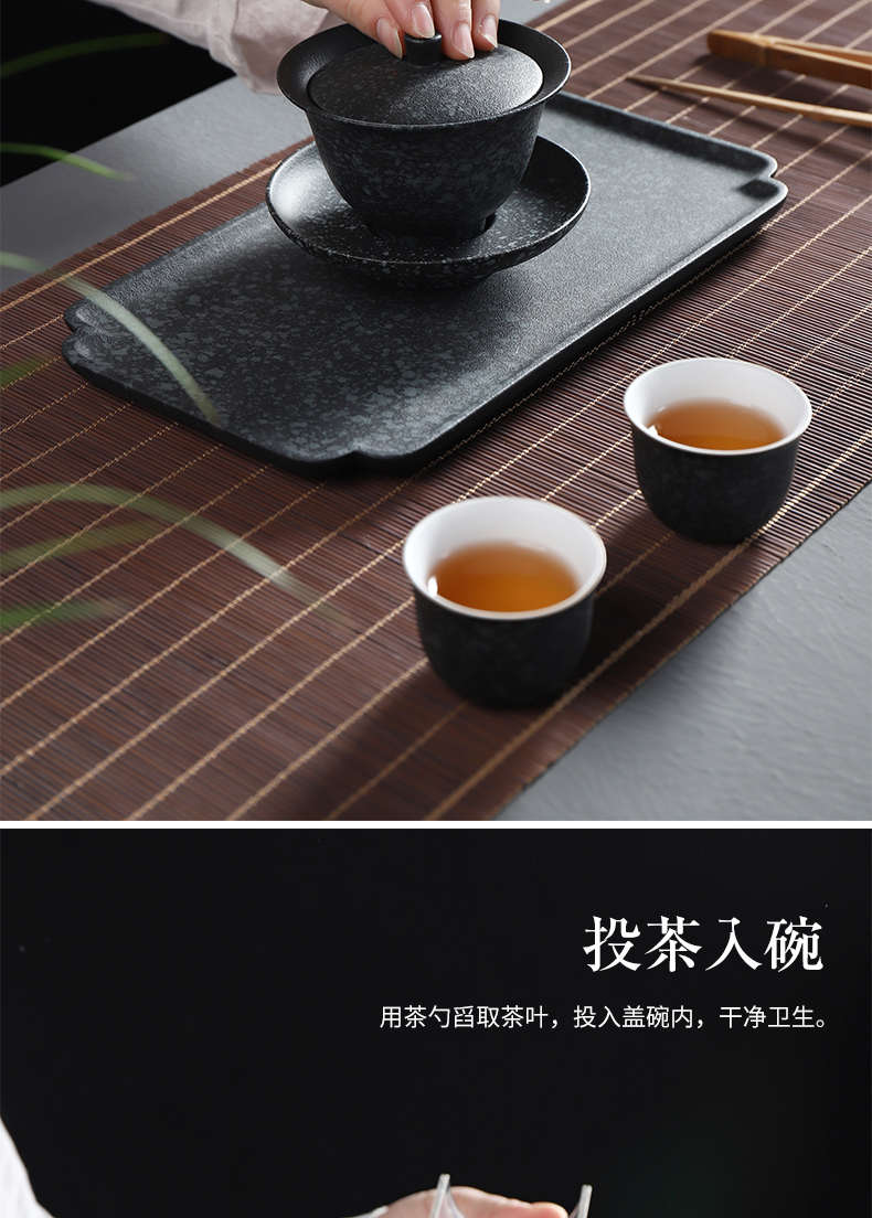 Have ancient bluestone home office only three tureen kung fu tea tea bowl to use ceramic cups tureen tea sets