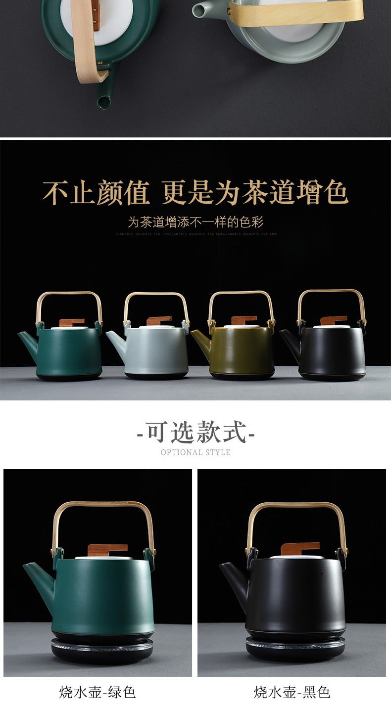 Have the kettle girder pot of tea for household cooking steaming ceramic teapot tea machine electricity TaoLu high - temperature kung fu tea set