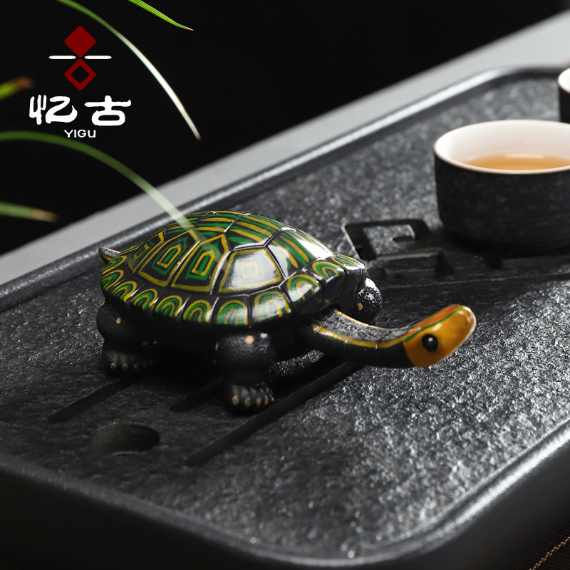 Have the color tortoise kung fu tea play accessories accessories creative purple sand tea pet tea tea tea tea art furnishing articles