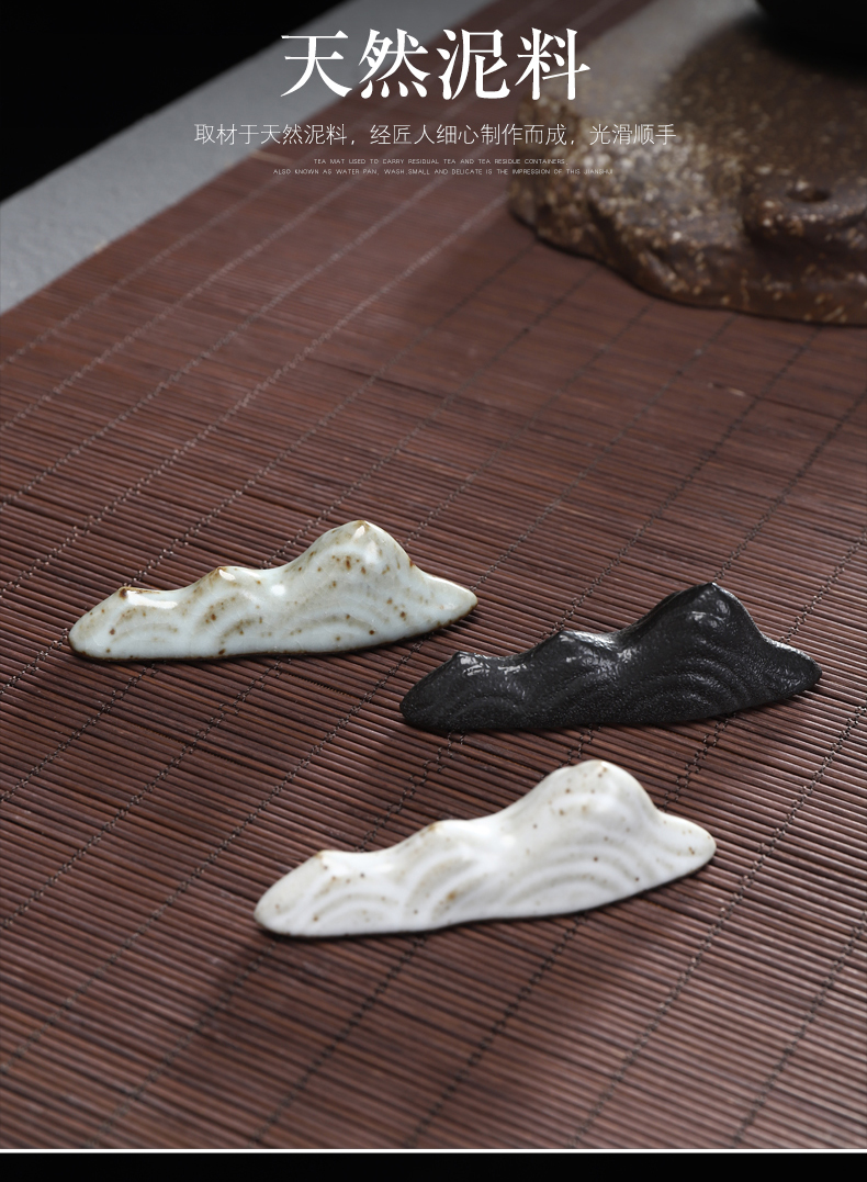 Have ancient ceramics rockery penholder brushes wuzhishan bijia tea accessories ChaGa frame tea taking creative furnishing articles