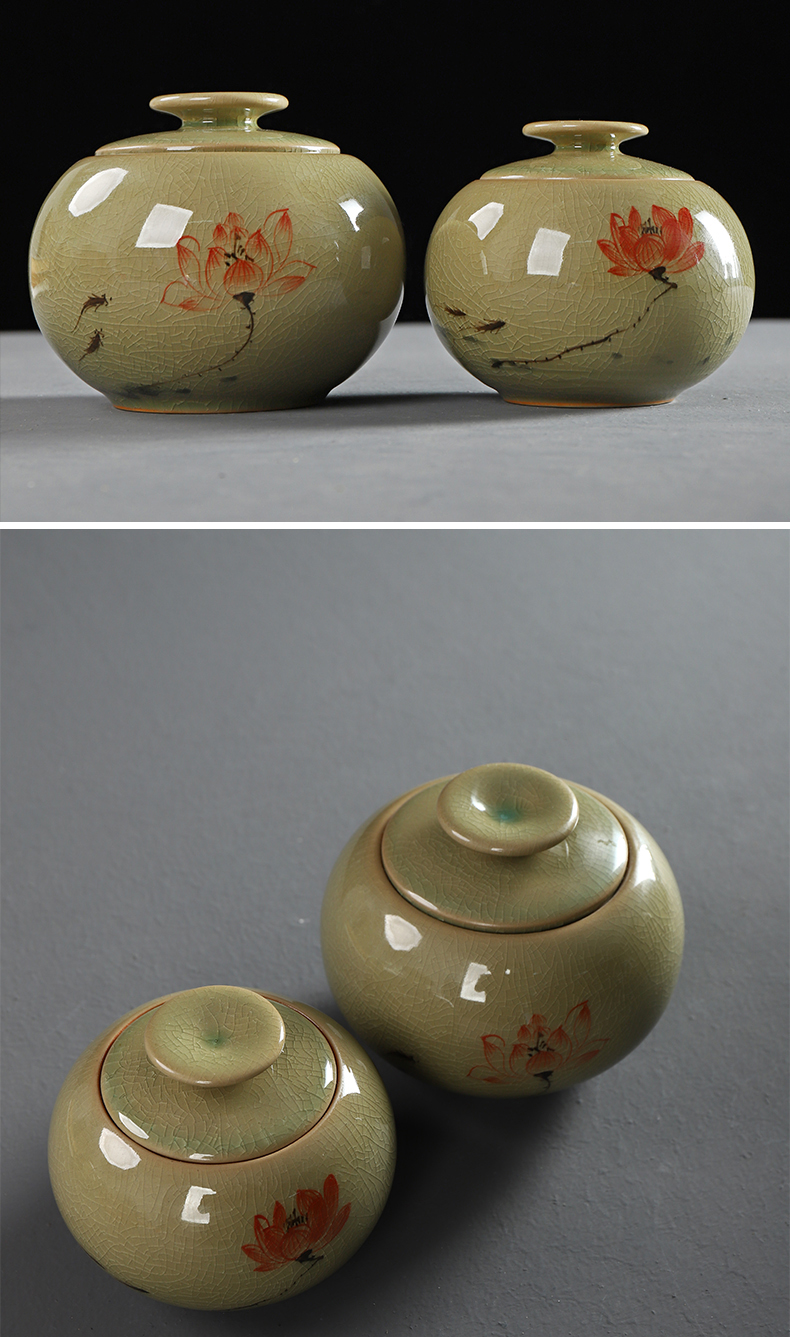 Have ancient ceramics caddy fixings hand - made the up POTS large kung fu tea accessories receive a seal pot and tea