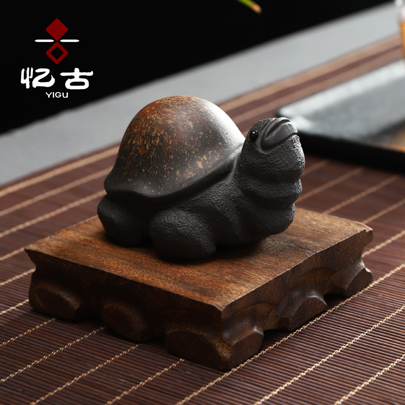 Have the purple sand tea accessories can raise general pet turtle kung fu tea tea play purple sand tea tea art creative furnishing articles