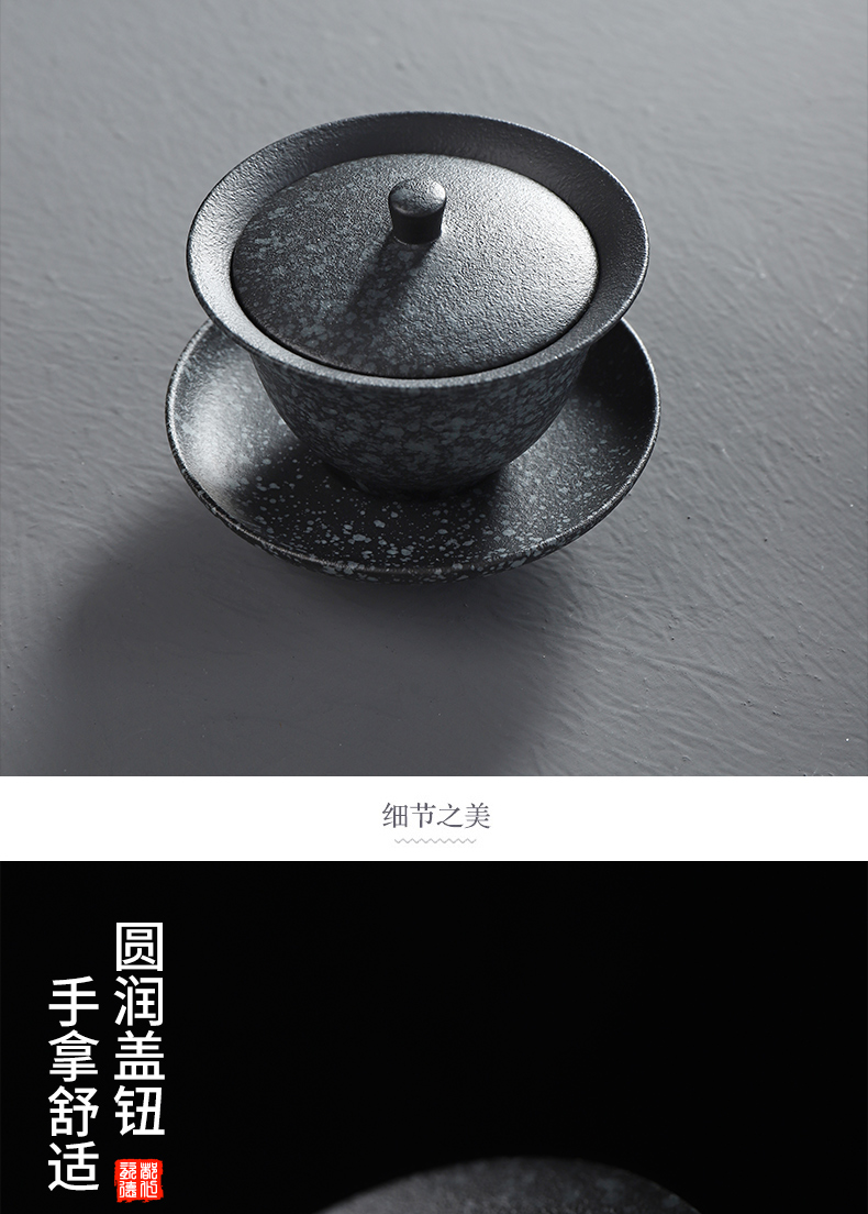 Have ancient bluestone home office only three tureen kung fu tea tea bowl to use ceramic cups tureen tea sets