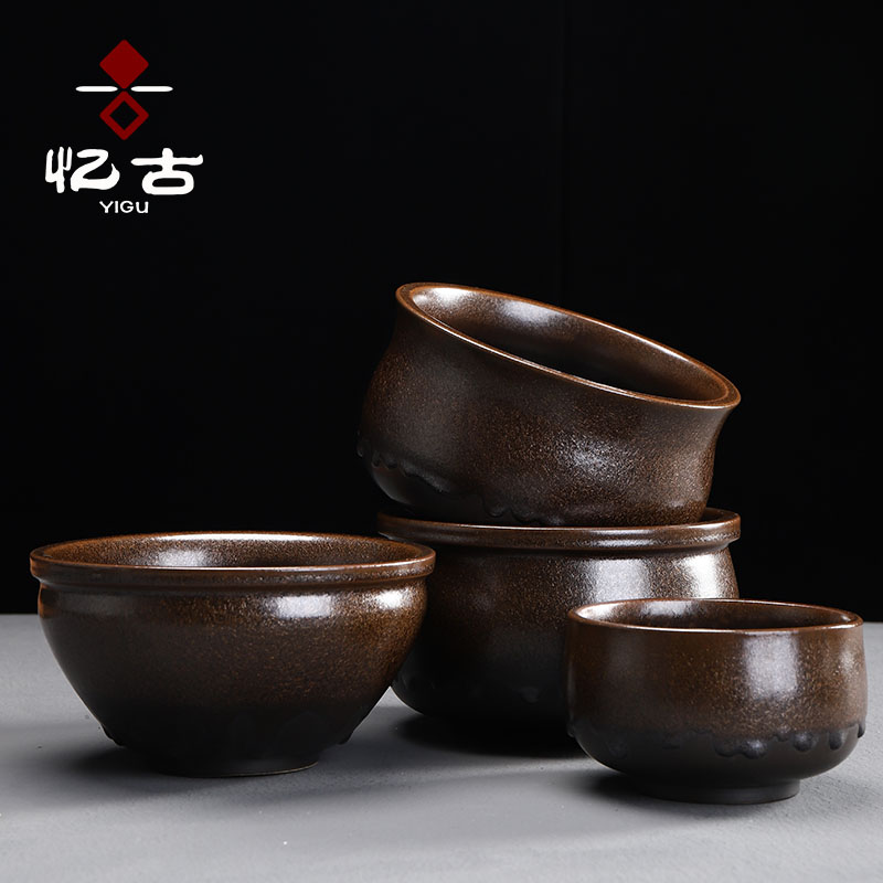 Have the ancient tea wash to wash large gold creative household washing water jar ware ceramic cups kung fu tea accessories