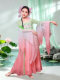 Children's Dance Costumes for Classical Dance Performances, Spring and Autumn Hanfu Props, Warm and Vibrant Performance Outfits