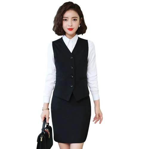 Осенний жилет, пиджак классического кроя, комплект, комбинезон, классический костюм