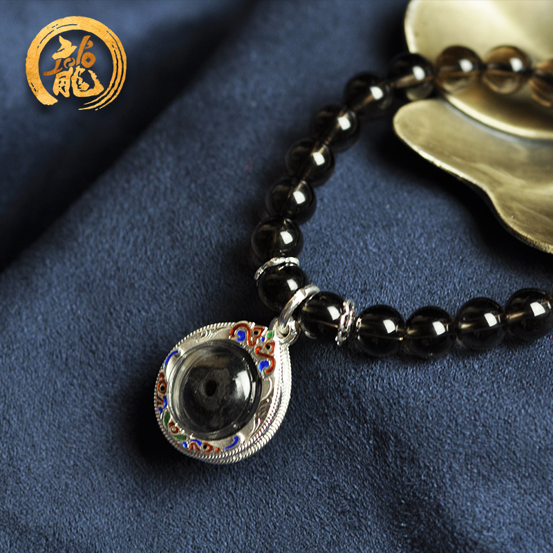 Taji Treasure Thai Flemish Dragon Moon Treasure Market Enamel Silver Shell Taiji 2543