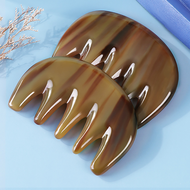Highlands Yak horn head massage comb natural head comb hair hair scalp male and female teacher gift