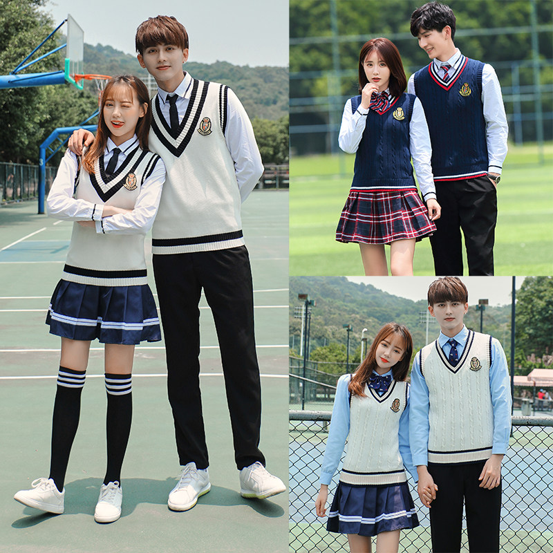 校服套裝中學生學院風韓國英倫班服秋季運動會開幕式服裝表演演出