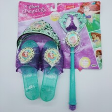 Развивающая игра для детей 正版散货贝儿美人鱼公主可爱儿童拖鞋室内防滑拖鞋长 18厘米左右