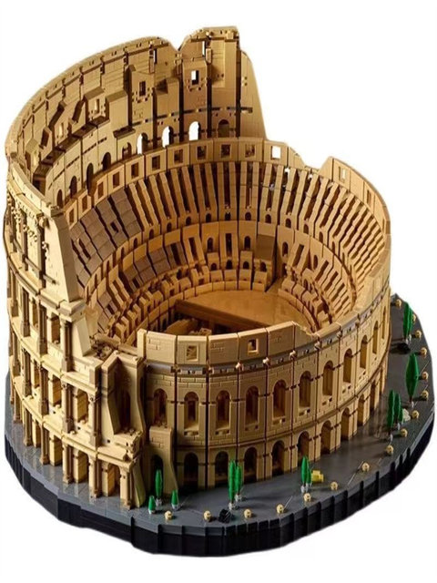 China Building Blocks Colosseum 10276 World Landmark Large Architectural Model High Difficulty Adult Gift