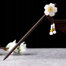 Ancient Wind Hair hairpin Jane about wood Hairpins Retro Hairpin Subs STEPS ROCKING FLOW SU HAIRPIN HANFU HOOD HEADWEAR NATIONAL WIND ANCIENT DRESS HAIR ACCESSORIES