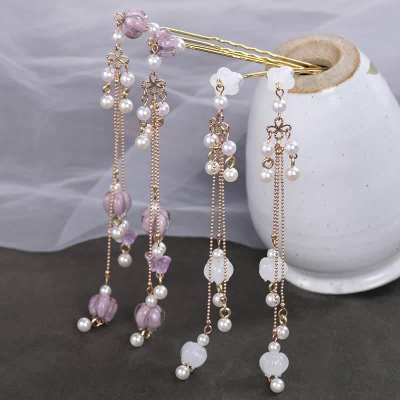 Retro Palace Hair Accessories of Suzuka Hair Hairpins Ancient Wind Walking and Hairpins U Hairpin Hanfu Head Accessories Hair hairpin Ancient Clothing Accessories