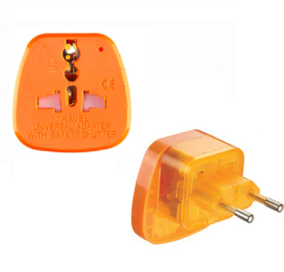 Eurosign embedded pin converter European-style plug-to-universal socket anti-electrocution bag gel foot lightning protection all