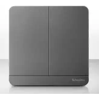 Schneider fluorescent gray two-position two-open dual multi-control switch panel 16A two-open three-control two-open switch