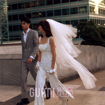 Multilayer fluffy head yarn Bride Wedding Wedding photo Props Super Fairy Minima Wedding Accessories Movie studio shooting headwear