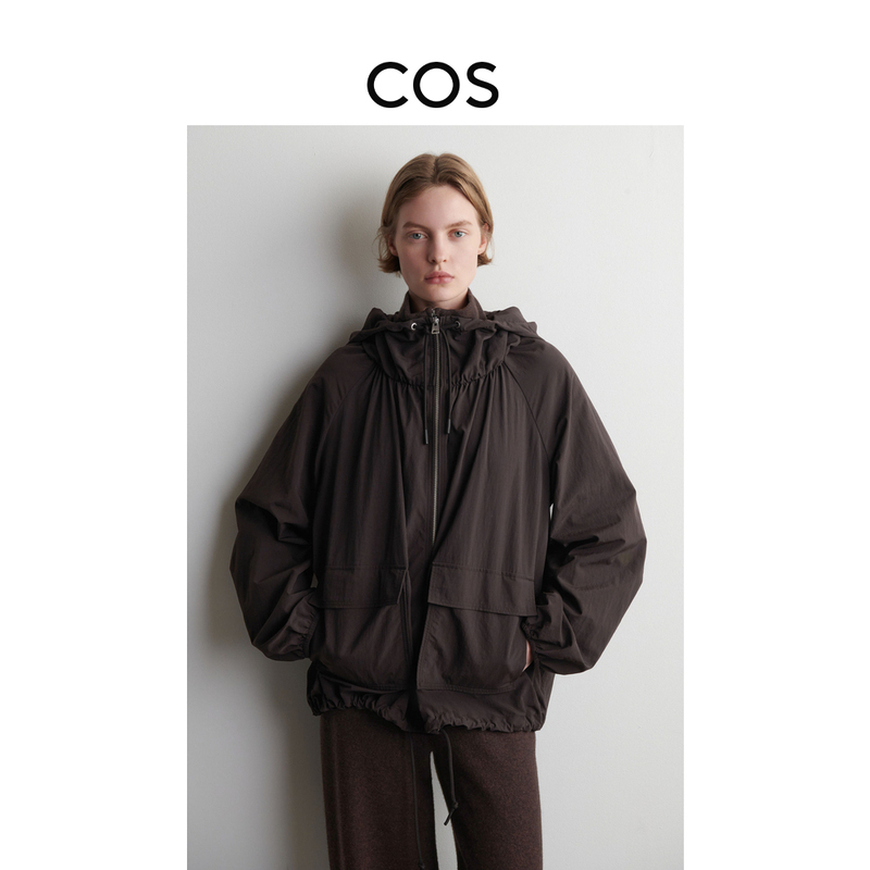 Cos Women's Casual Style Hooded Parka Dark Brown 1323905001 Cos Women's Casual Style Hooded Parka Dark Brown 1323905001