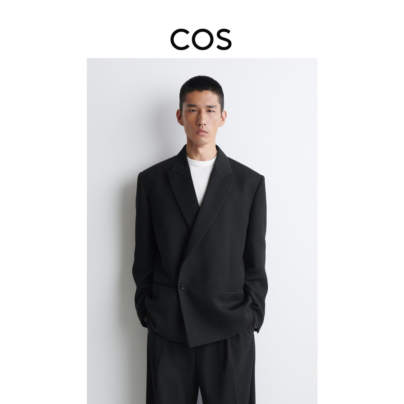 Cos Men's Casual Wool Blend Double-Breasted Blazer 2026 Autumn New Arrival 1355918001 Cos Men's Casual Wool Blend Double-Breasted Blazer 2026 Autumn New Arrival 1355918001