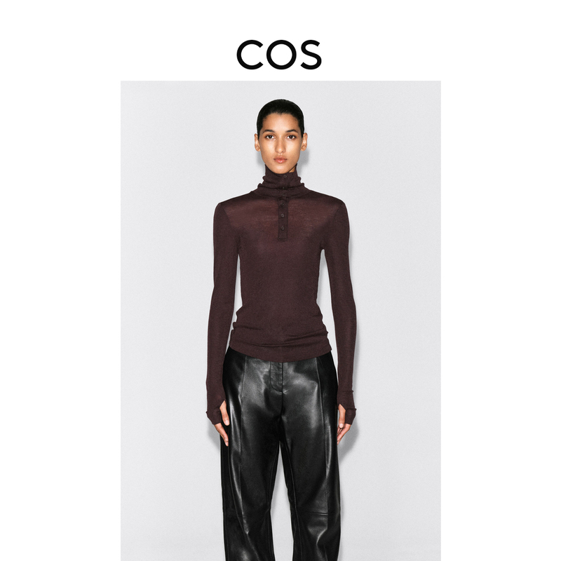 Cos Women's Slim Fit Merino Wool Top 2026 Autumn New Arrival 1353565002