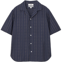 COS chemise boutonnée rayée à revers décontractée pour hommes 2024 été nouveau produit 1229903001