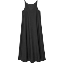 COS Womens Casual Fit A-Line Linen Sleeveless Dress Black 2024 Summer New Arrival 1231030002