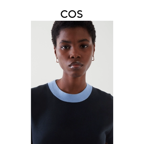 Синяя весенняя футболка с коротким рукавом для отдыха, косплей, круглый воротник